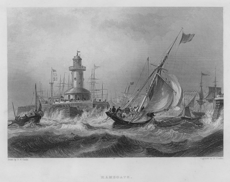 Ramsgate (rytina) od Edward William (after) Cooke