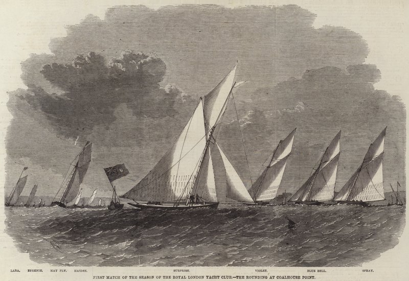 První zápas sezóny Royal London Yacht Club, Rounding v Coalhouse Point od Edwin Weedon