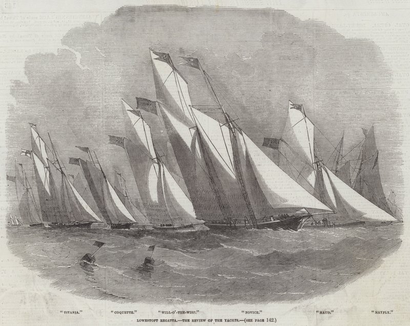 Lowestoft Regatta, Recenze jachet od Edwin Weedon