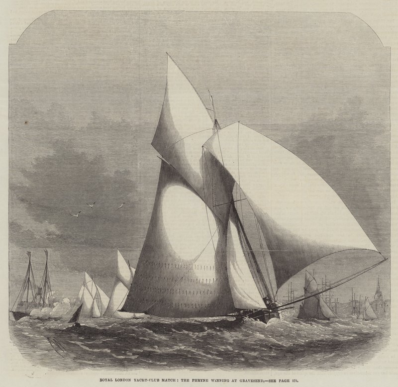 Royal London Yacht-Club Match, Phryne vyhrál v Gravesendu od Edwin Weedon