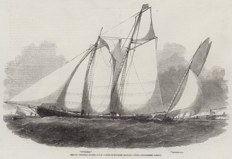 Royal Thames Yacht Club, Schooner Match od Edwin Weedon
