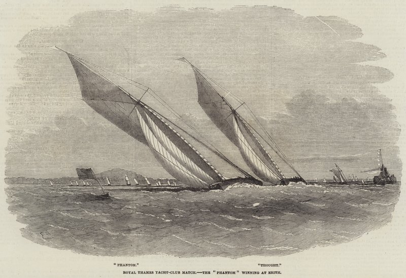Royal Thames Yacht-Club Match, Phantom vyhrál v Erithu od Edwin Weedon