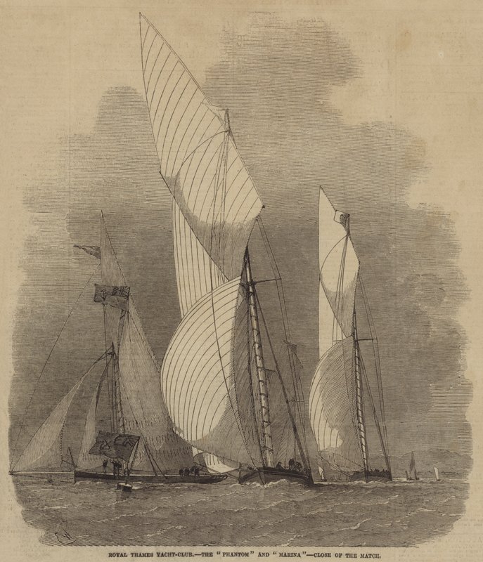 Royal Thames Yacht-Club, Phantom a Marina, konec zápasu od Edwin Weedon