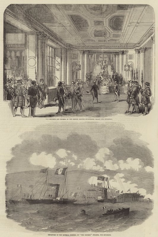 Královská návštěva Napoleona III. od Edwin Weedon