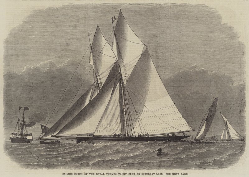 Sailing-Match of the Royal Thames Yacht Club v sobotu minulou od Edwin Weedon