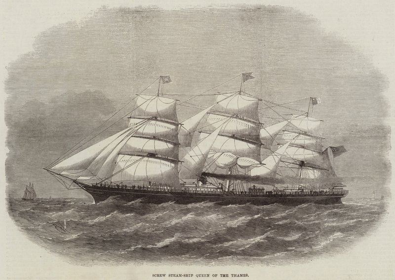 Šroub parní loď Queen of the Thames od Edwin Weedon