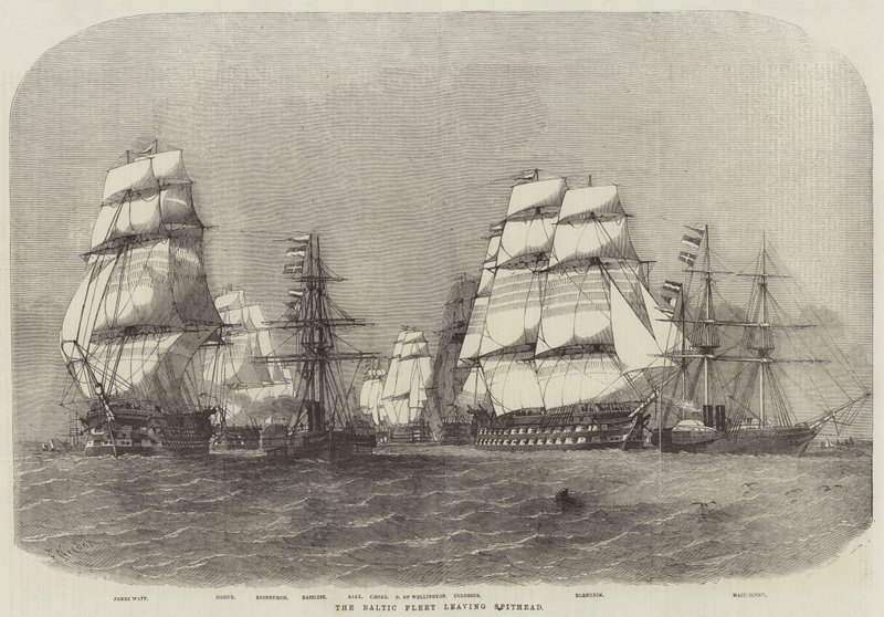 Baltská flotila opouští Spithead od Edwin Weedon