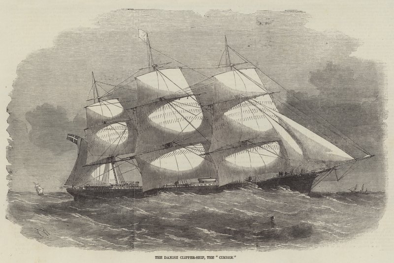 Dánská Clipper-Ship, Cimber od Edwin Weedon