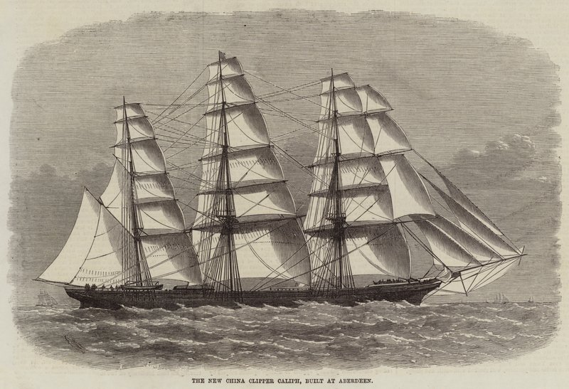 Caliph New China Clipper, postavený v Aberdeenu od Edwin Weedon