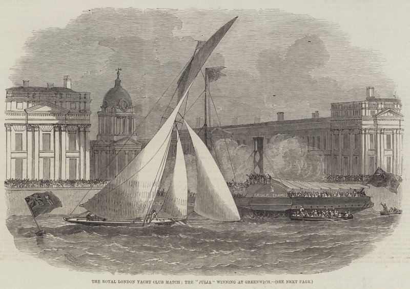 Royal London Yacht Club Match, Julia vyhrála v Greenwichi od Edwin Weedon