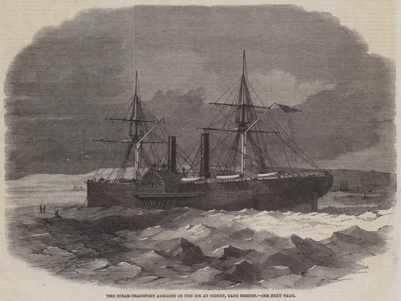 Parní doprava Jadran v ledu v Sidney, Cape Breton od Edwin Weedon