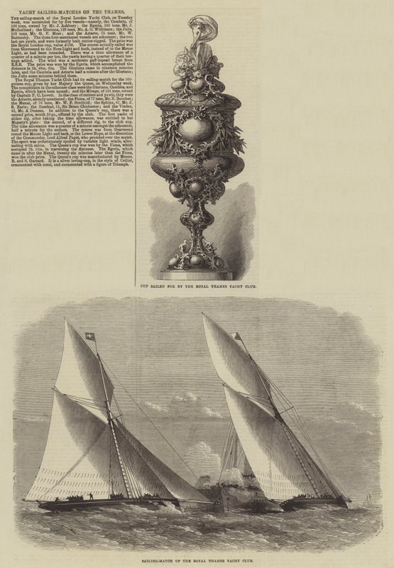 Yacht Sailing-Zápasy na Temži od Edwin Weedon