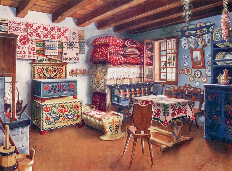 Rakousko-uherský selský nábytek od Edwin John Foley