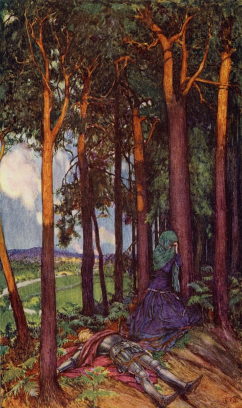 Enid (barevné lito) od Eleanor Fortescue Brickdale