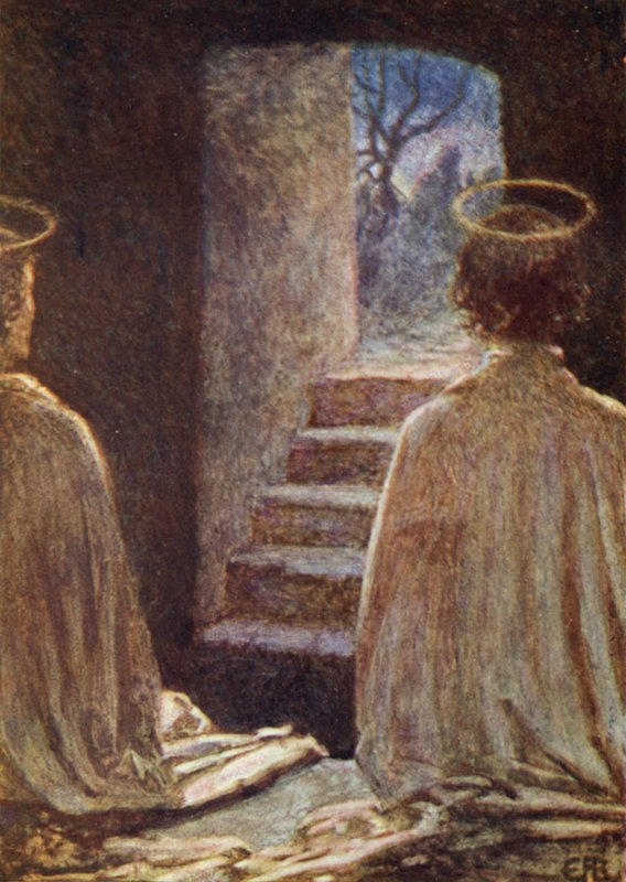 Prázdná hrobka (barevná lito) od Eleanor Fortescue Brickdale