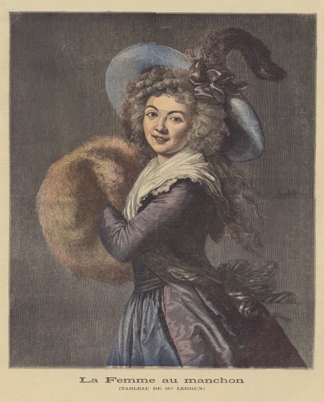 Dáma s rukávníkem od Elisabeth Louise Vigee Lebrun