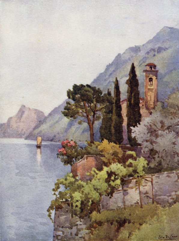 Oria, jezero Lugano (barva litho) od Ella Du Cane