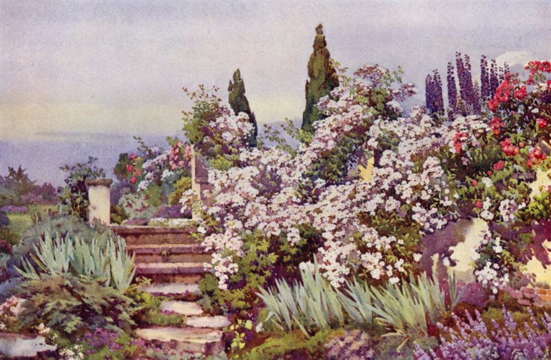The Garden Steps (barva lito) od Ella Du Cane