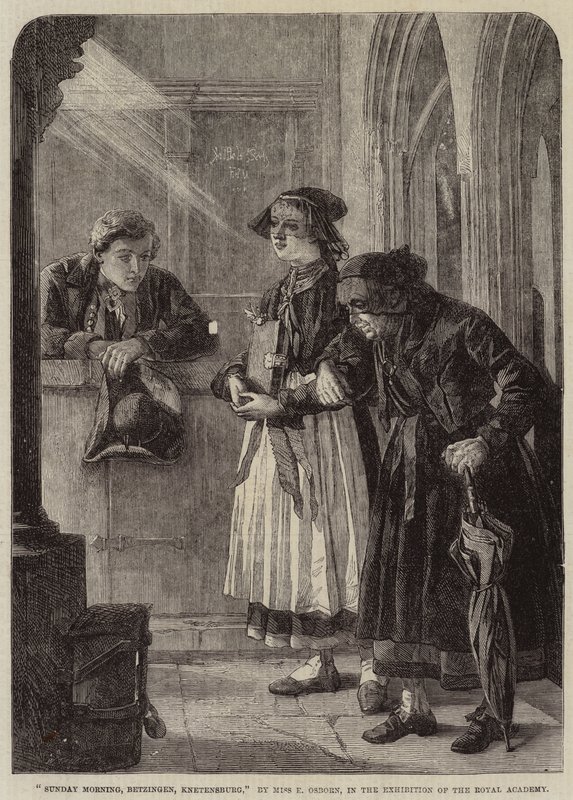 Neděle ráno, Betzingen, Knetensburg od Emily Mary Osborn
