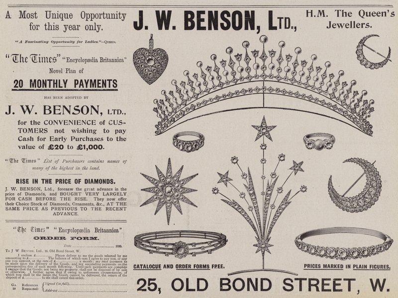 Reklama, J. W. Benson od English School