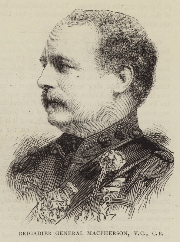 Brigádní generál Macpherson, VC, CB od English School
