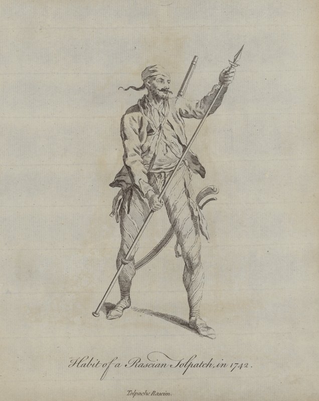 Zvyk Rascian Tolpatch v roce 1742 od English School