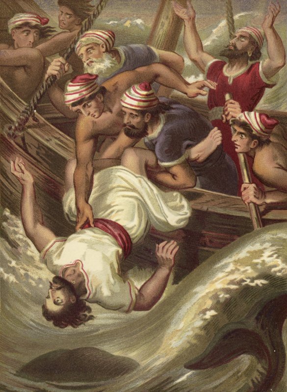 Jonah (chromolitho) od English School