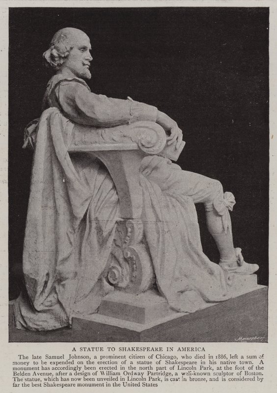 Socha Shakespeara v Americe od English Photographer