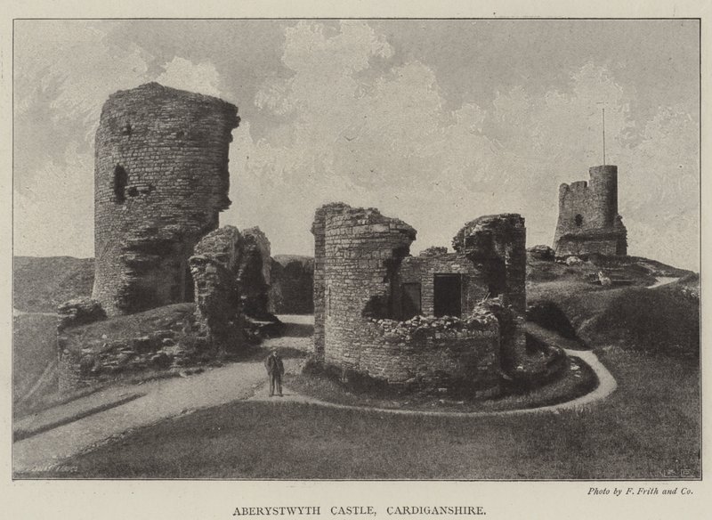 Hrad Aberystwyth, Cardiganshire od English Photographer