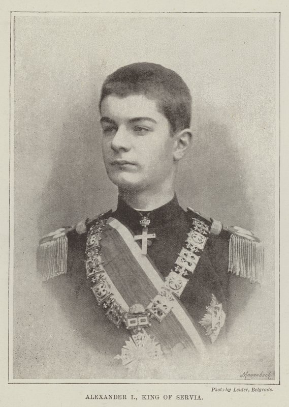 Alexandr I., král srbský od English Photographer