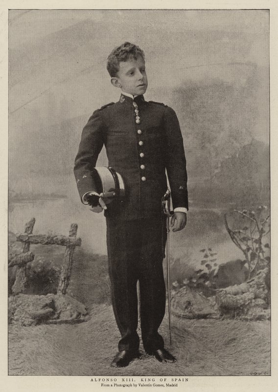 Alfonso XIII král Španělska od English Photographer