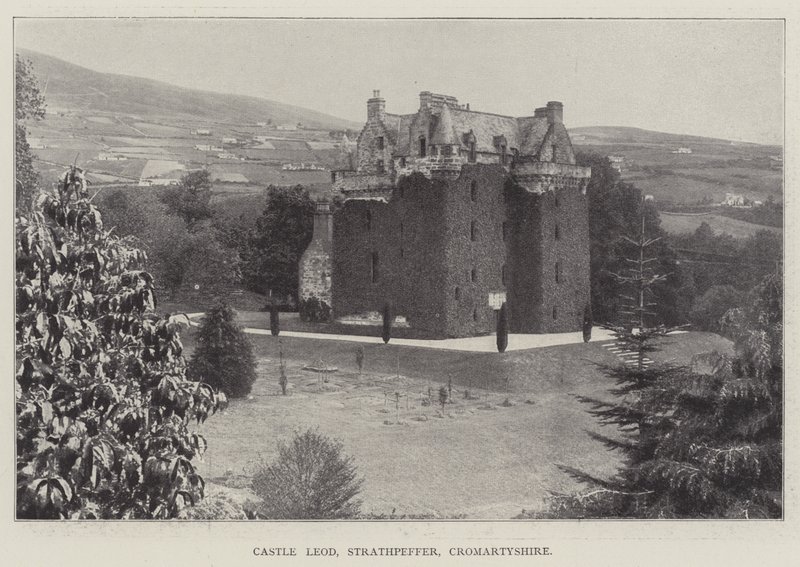 Hrad Leod, Strathpeffer, Cromartyshire od English Photographer
