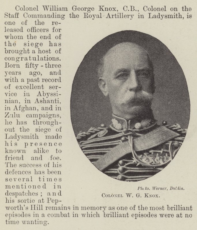 Plukovník W G Knox od English Photographer