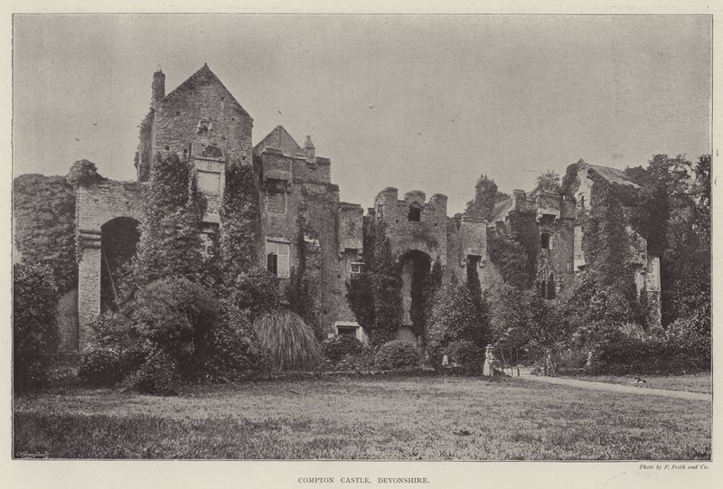 Hrad Compton, Devonshire od English Photographer