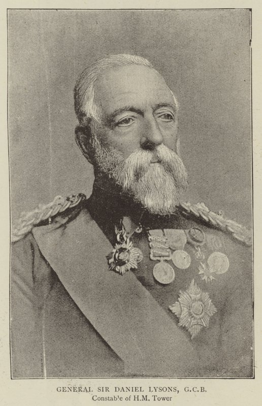 Generál sir Daniel Lysons, GCB od English Photographer