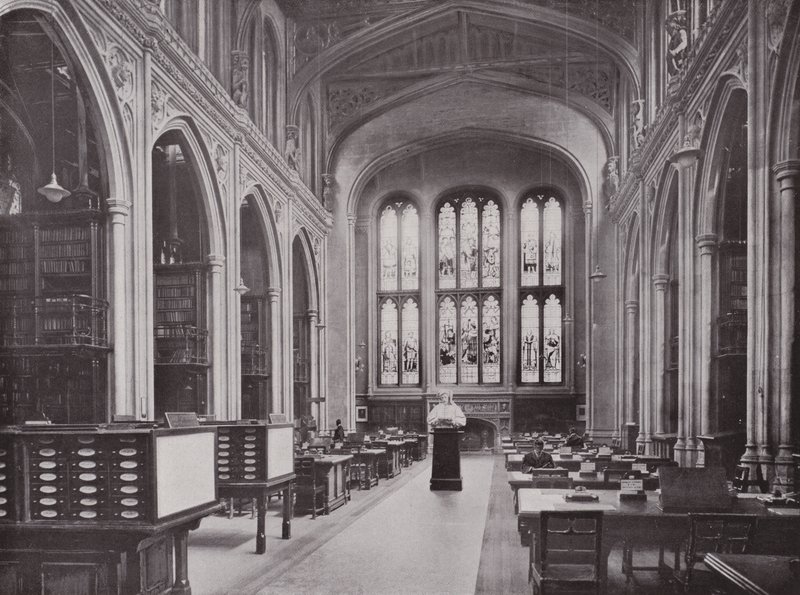 Guildhall Library s bustou Chaucera od English Photographer
