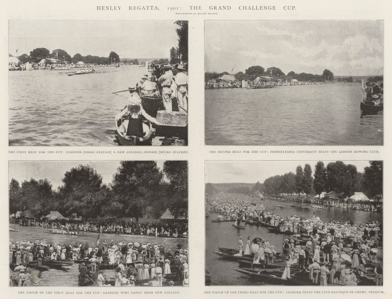Henley Regatta, 1901, Grand Challenge Cup od English Photographer