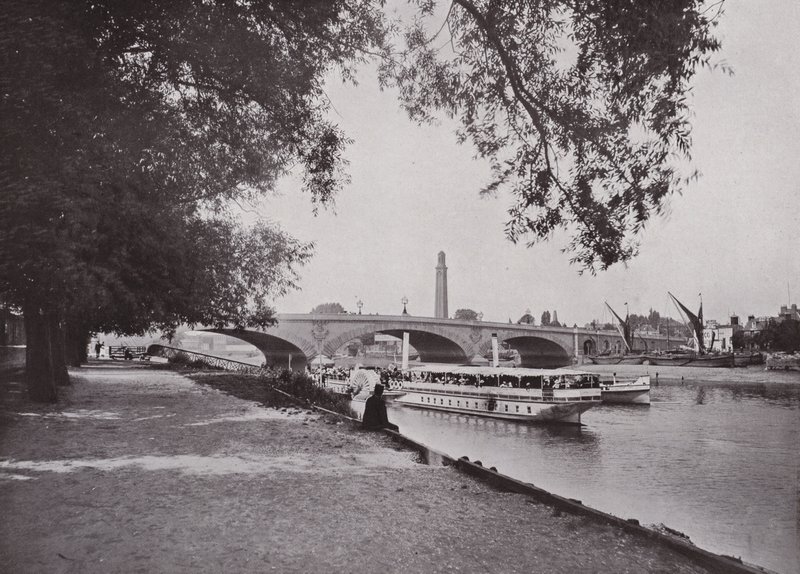 Most krále Edwarda VII., Kew od English Photographer