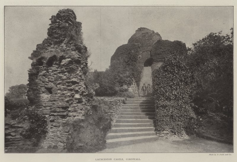 Hrad Launceston, Cornwall od English Photographer