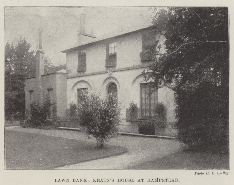 Lawn Bank, Keatss House v Hampsteadu od English Photographer