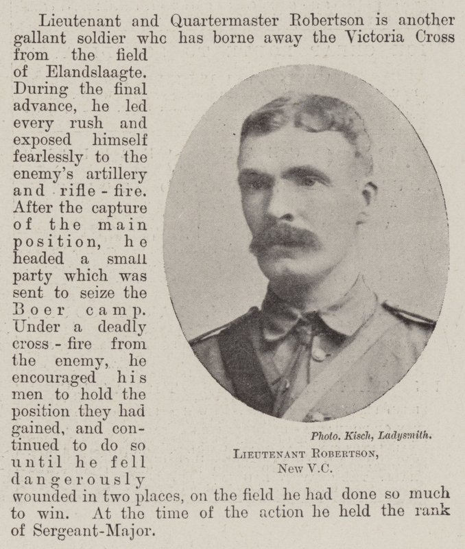 Poručík Robertson, New VC od English Photographer