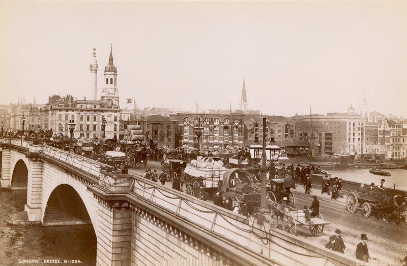 London Bridge, konec 19. století od English Photographer