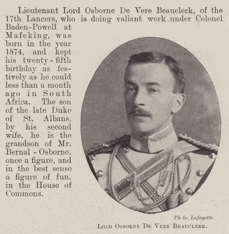 Lord Osborne De Vere Beauclerk od English Photographer