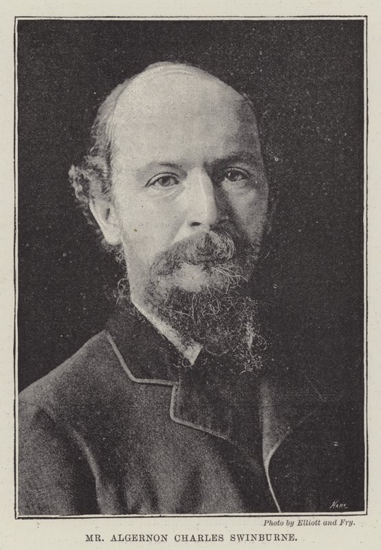 Pan Algernon Charles Swinburne od English Photographer