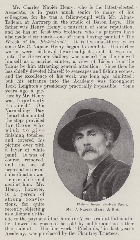 Pan C Napier Hemy, ARA od English Photographer