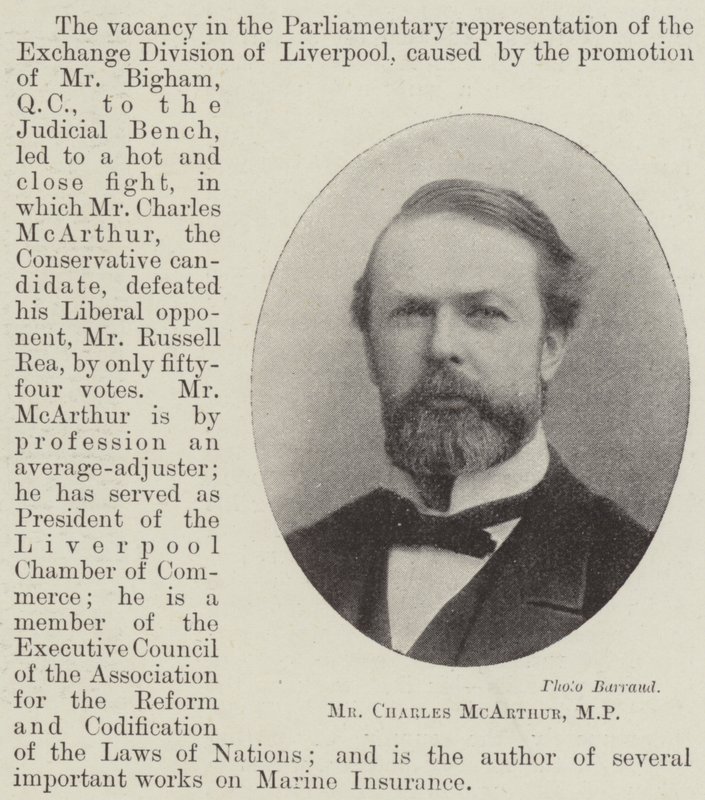 Pan Charles McArthur, poslanec od English Photographer