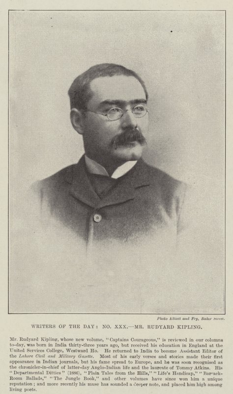 Pan Rudyard Kipling od English Photographer