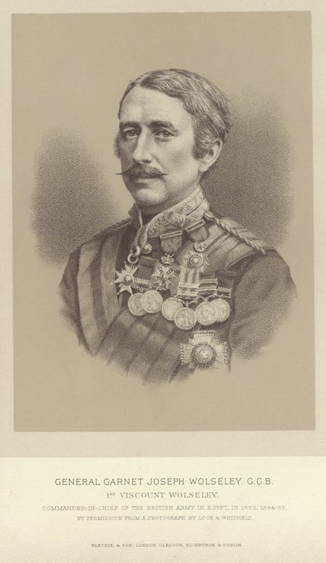 Portrét generála Garnet Joseph Wolseley od English Photographer