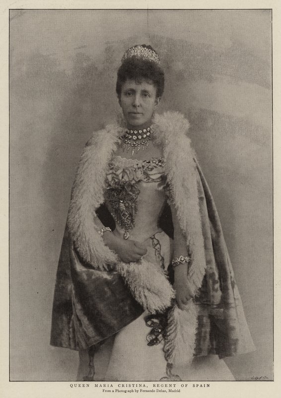 Královna Maria Cristina, regentka Španělska od English Photographer