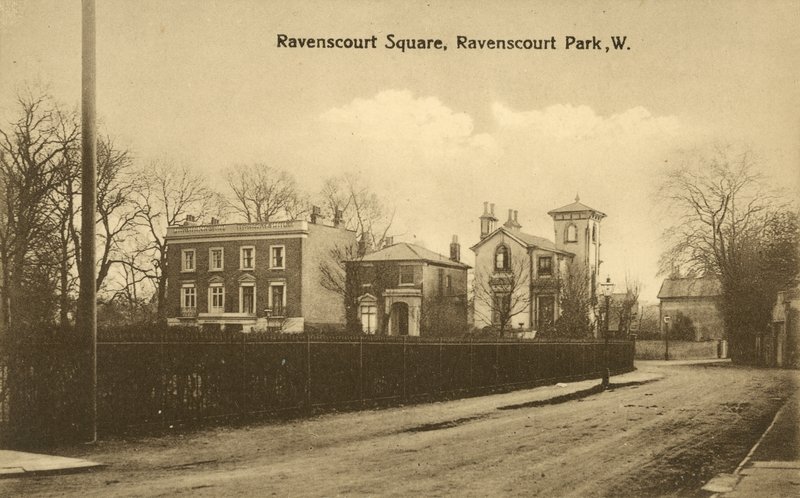 Ravenscourt Square, Ravenscourt Park, Londýn (černobílá fotografie) od English Photographer